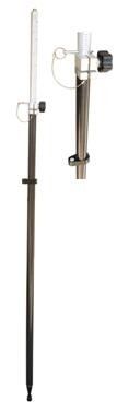 Kohlenstoff-Faser Pole Tagent-Schraubzwinge-2.6m GPS